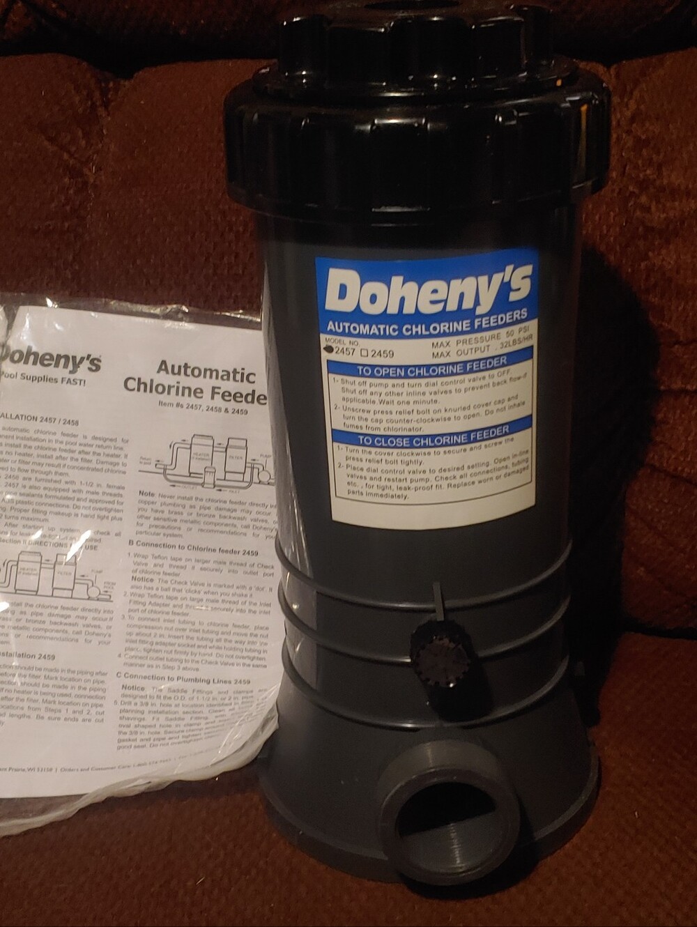 #2457 Doheny's In-Ground In-Line Pool Chlorinator